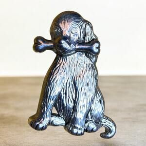 Silver Tone Retriever Puppy Pin Pendant by Best